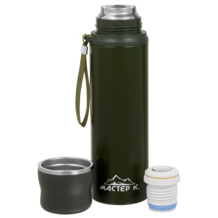 Thermos, 1 l, Traveller "Master K", with a mug, retains heat up to 12 hours, green-2