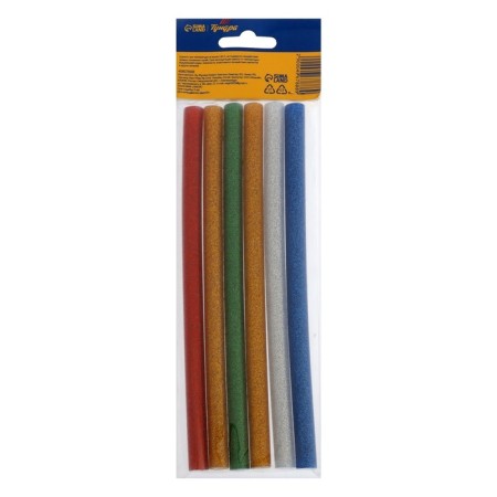 The adhesive rods of the tundra, 11 x 200 mm, multi -colored with sparkles, 6 pcs.-6
