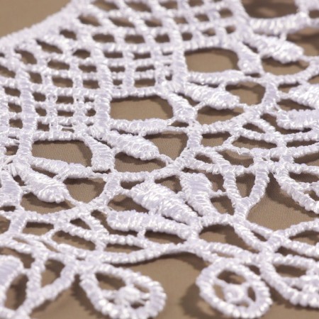 Collar sewing, guipyur, 23 × 7.5 cm, white color-4
