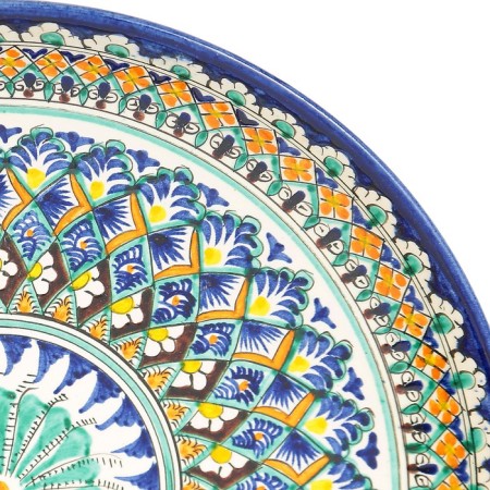Largan Rishtan ceramics "Patterns", 32 cm, blue-2