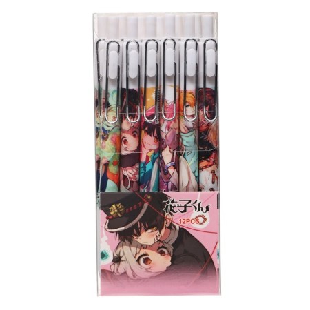 Automatic gel handle Calligrata, 0.5mm, black rod, anime housing, barcode on a piece, mix-3