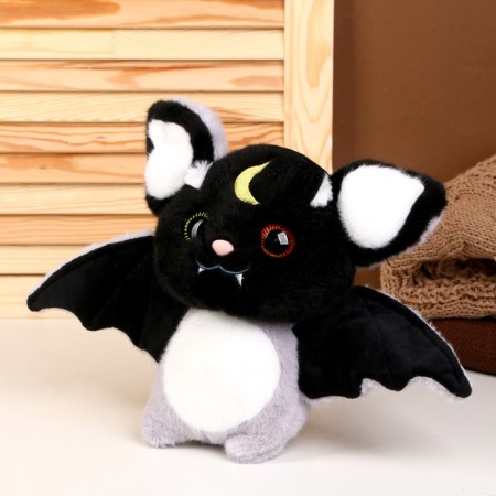 Soft toy "bat", 23 cm, black color-1