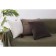 Crystal pillowcase, size 30x50 cm, chocolate color