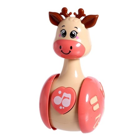 Developing toy "deer Robbie", beige color-1