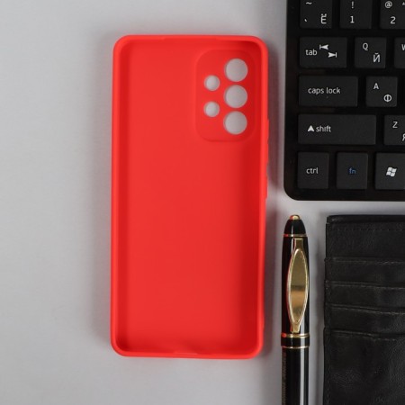 Pero cover, for Samsung A53, silicone, red-1