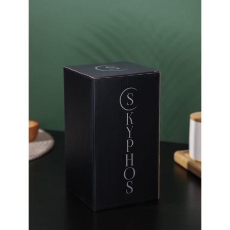 Glass jug with a bamboo cover "Eco", 1 l-4
