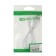 Krutoff Classic, MicroUSB cable - USB, 1.5 A, 1 m, TPE coating, white