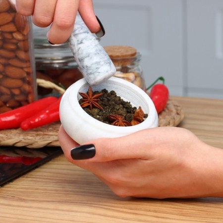 Stupa with pestle small, 75 ml, 5 cm No. 1-6