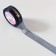 Kapron tape with embossing "Happy Birthday", 25 mm × 23 ± 1 m, dark blue/gold color