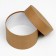 Set of round boxes 5 in 1 "plain craft", 23 x 23 x 14 - 15 x 15 x 10 cm