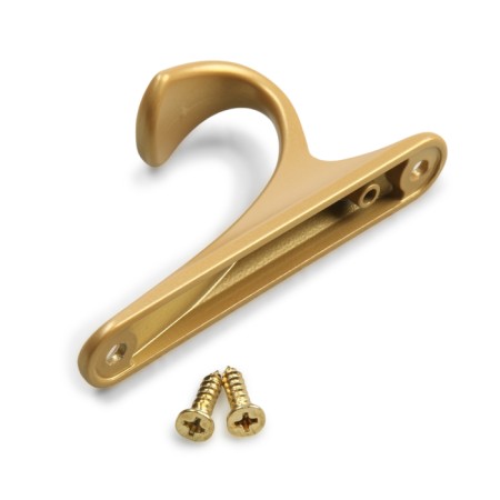 Furniture hook CAPPIO Classic, one -rot, matte gold-4