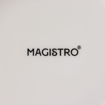 Porcelain dining plate Magistro "Cerera", d = 20 cm, orange color-4