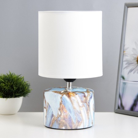 Safari KEMBLE LAMPLE E27 40W white-blue 12.5x12.5x29 cm Risalux