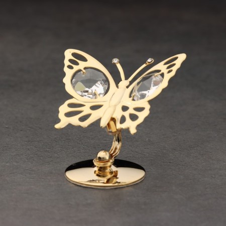 Souvenir "Butterfly", on a stand, with crystals-2