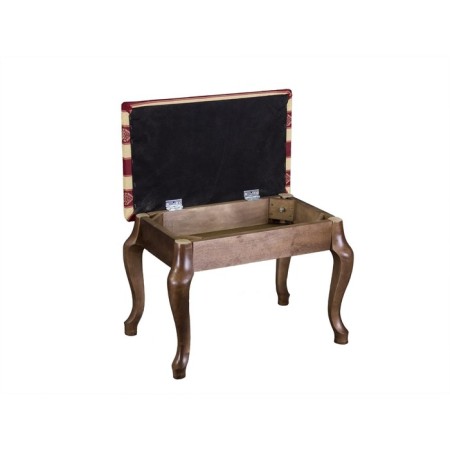 Retro banquet with storage, 550x330x430, dark brown, Bordeaux-2