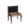Retro banquet with storage, 550x330x430, dark brown, Bordeaux