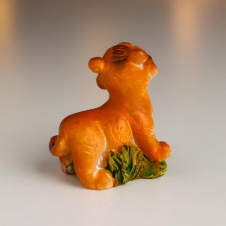 Polystone souvenir "Tiger on a clearing with daisies" MIX 3.5x2x4.5 cm-4