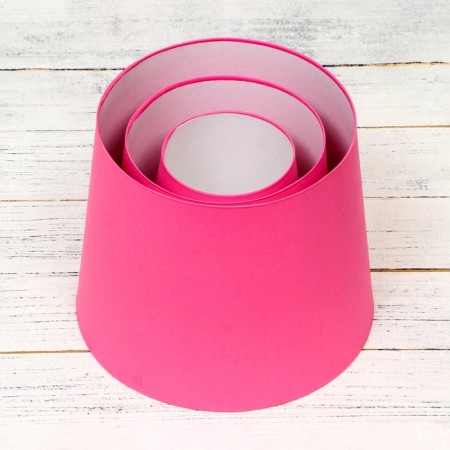 Set of boxes 3V1 reverse cone "Tenderness", pink without covers 10 -14 x 15-19 x 20-24-1