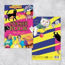 The Best Girl stickerbook, 8 sheets, 12 x 18 cm