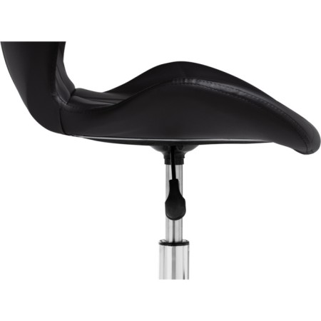 Computer chair Trizor Metal/Eco -leather, Chrome/Black 53x53x69 cm-7