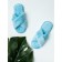 Slippers Women's Cross open nose, size 36-38, blue color