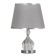 Eleanor desktop lamp 1x40W E27+backlight, chrome 27x27x45cm