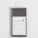 Pillowcase Ethel 70x70, gray color, 100% cotton, calico 125g/m2