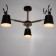 Chandelier 1073/3bk e27 60W black 72x72x50 cm Bayerlux