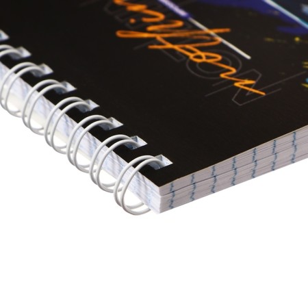 Notepad A6, 60 sheets in a cage, on the crest, Bright Cars, cover coated cardboard, block 60g/m2, mix-5