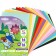 Cardboard tinted, A4, 16 sheets, 16 colors, moped, bilateral, in a package, 180 g/m², Smeshariki