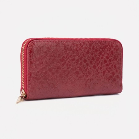 Women's wallet with lightning, burgundy color