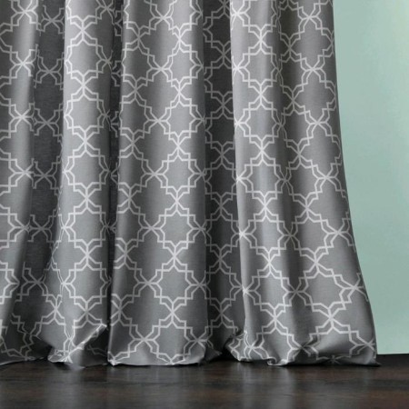 Set of curtains "Tristan", size 170 x 270 cm - 2 pcs, gray-1