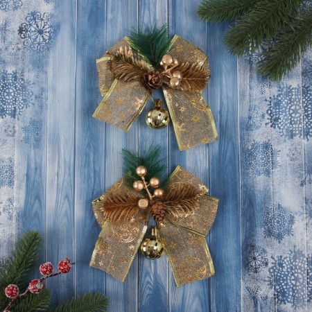 Jewelry decoration "The composition on the Bange" (set 2 pcs) ball, 12x15 cm