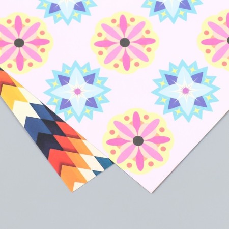 Scrapbooking paper bilateral "illusion" density 180 g 30.5x32 cm-4