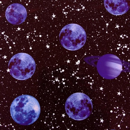 Paper packaging glossy bilateral "Cosmos", 100 x 70 cm-2