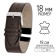 Watch strap, male, 18 mm, harness 75 mm, larynx 115 mm, skin, brown