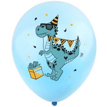 Shar Latex 12 “Funny dinosaurs, pastel, set of 50 pcs., Mix-3