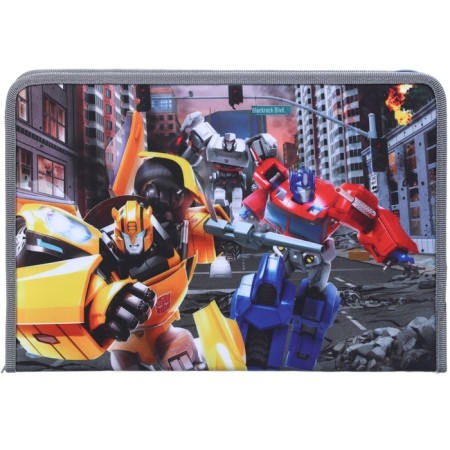 A4 labor folder with a pencil case, on a zipper, textiles, transformers-5