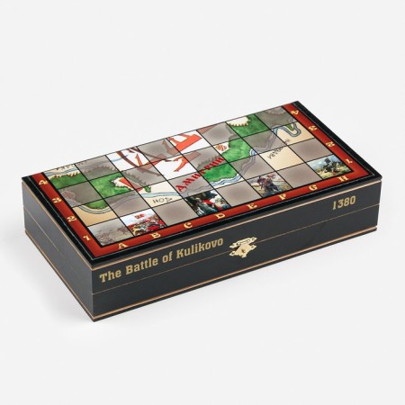 Chess "Battle Kulikovo", board wood 30 x 30 cm, pawn H-5 cm, king H-8.5 cm-3