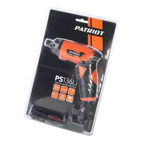 Patriot PS136, 3.6 V, 1.5 Ah-Ion, 210 rpm, 3.5 nm, 10 bits-9