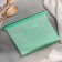 Zip Lock silicone bag, 21.5 × 18 cm, 1.1 l, multifunctional, hermetic, turquoise color