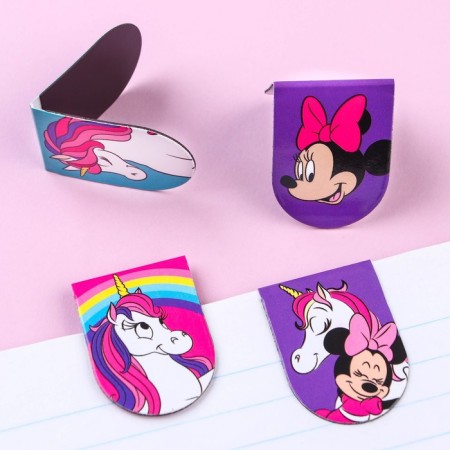 A postcard with magnetic bookmarks "The sweetest!" Unicorn, Minnie Mouse, 8 pcs.-2