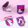 A postcard with magnetic bookmarks "The sweetest!" Unicorn, Minnie Mouse, 8 pcs.