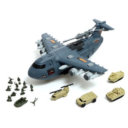 Parking "Military Airplane", 4 cars, moving elements-5