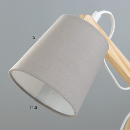 Bend table lamp E14 40W gray 22x14x42cm Risalux-3