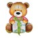 Foil ball 33 "Cute Bear", figure