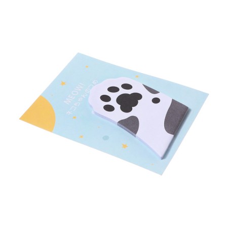 Block for records 45mm x 75mm 30l black - white paw-1