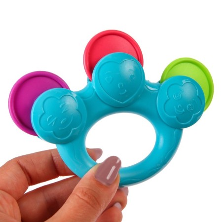 The rattle "Bubenchik", the color is blue, I crush me-3