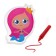 Bath toy with a squeak "Mermaid" + water pencil