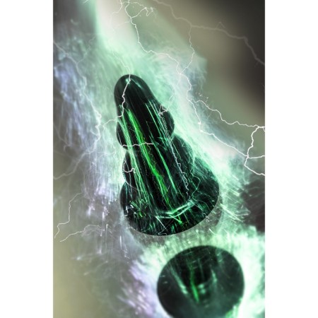 Anal plug Toyfa Popo Pleasure Monoceros, Christmas tree, PVC, 70x150 mm, black color-8